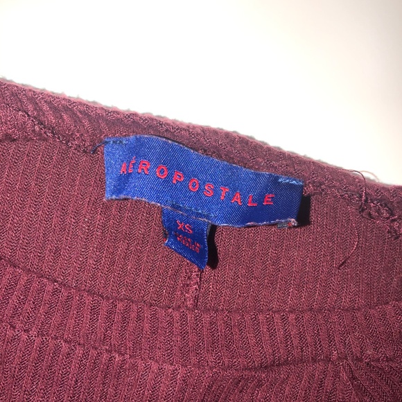 Long-sleeved Burgundy Shirt, extra small, EUC - Picture 4 of 5